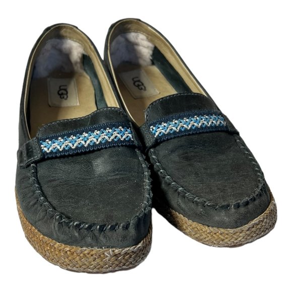 Ugg Leather Slip On Loafers - Picture 5 of 7